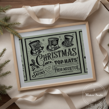 Load image into Gallery viewer, Christmas Top Hats - Mesh Stencil 8.5x11
