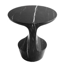Load image into Gallery viewer, Toros Black Solid Marble End/Side Table Special Design Polished (W)13&quot; (L)17&quot; (H)17&quot;
