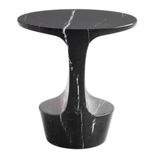 Load image into Gallery viewer, Toros Black Solid Marble End/Side Table Special Design Polished (W)13&quot; (L)17&quot; (H)17&quot;
