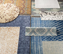 Load image into Gallery viewer, Elsu Beige&amp;Burgandy Wool Rug
