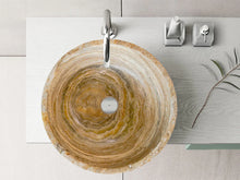 Load image into Gallery viewer, Traonyx Natural Stone Above Vanity Bathroom Sink Honed (D)16&quot; (H)6&quot;
