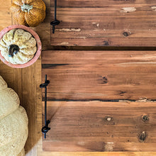 Load image into Gallery viewer, Rustic Wood and Metal Trays, Set of Two
