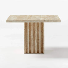 Load image into Gallery viewer, Troia Light Solid Travertine Coffee Table Special Design Honed (W)13&quot; (L)21&quot; (H)16&quot;
