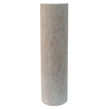 Load image into Gallery viewer, Troia Light Travertine Pedestal Stand-alone Sink Honed and Filled (W)15&quot; (L)16&quot; (H)33.5&quot;
