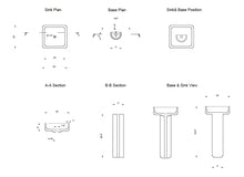 Load image into Gallery viewer, Troia Light Travertine Pedestal Stand-alone Sink Honed and Filled (W)15&quot; (L)16&quot; (H)33.5&quot;

