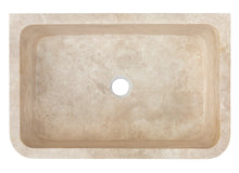 Load image into Gallery viewer, Troia Light Travertine Rectangular Farmhouse Kitchen Sink (W)18&quot; (L)27.5&quot; (H)7&quot;
