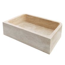 Load image into Gallery viewer, Troia Light Travertine Rectangular Farmhouse Kitchen Sink (W)18&quot; (L)27.5&quot; (H)7&quot;

