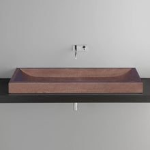 Load image into Gallery viewer, Noce Travertine Rectangular Above Vanity Bathroom Sink Honed (W)16&quot; (L)48&quot; (H)4&quot;
