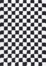 Carregar imagem no visualizador da galeria, Atira Black &amp; White Checkered Area Rug
