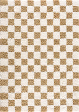 Carregar imagem no visualizador da galeria, Atira Mustard Checkered Area Rug
