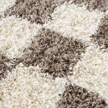 Carregar imagem no visualizador da galeria, Atira Brown Checkered Area Rug
