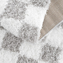 Carregar imagem no visualizador da galeria, Atira Gray Checkered Area Rug
