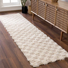 Carregar imagem no visualizador da galeria, Atira Light Brown Checkered Area Rug
