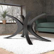 Load image into Gallery viewer, Unique Shape Metal Table Base/Legs Matte Black
