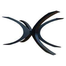 Load image into Gallery viewer, Unique Shape Metal Table Base/Legs Matte Black
