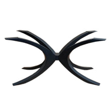 Load image into Gallery viewer, Unique Shape Metal Table Base/Legs Matte Black
