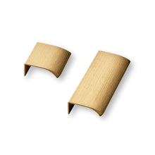 Carregar imagem no visualizador da galeria, Brushed Bronze &quot;Edge Straight&quot; Tab Drawer Pulls
