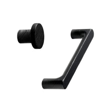Carregar imagem no visualizador da galeria, Black Lacquered Wood &quot;Pinta&quot; Cabinet Knob and Drawer Pulls

