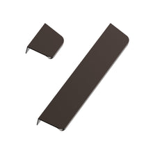 Load image into Gallery viewer, Dark Bronze &quot;Comet&quot; Edge Drawer Tab Pulls
