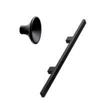 Load image into Gallery viewer, Lacquered Black Wood &quot;Japan&quot; Cabinet Knob and Drawer Pulls

