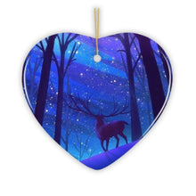 Carregar imagem no visualizador da galeria, Magical Forest Winter Deer Christmas Ornament

