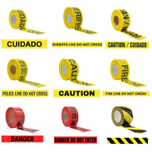 Cargar imagen en el visor de la galería, Caution/Danger/Police Barricade Tape, Multiple Legends - 1000ft | BRC
