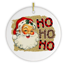Carregar imagem no visualizador da galeria, Vintage Santa Ho Ho Ho Christmas Ornament

