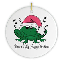 Carregar imagem no visualizador da galeria, Singing Frog Christmas Ornament
