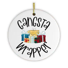 Cargar imagen en el visor de la galería, Gangsta Wrapper Christmas Ornament
