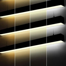 Carregar imagem no visualizador da galeria, 8ft LED Linear Fixture - 80W, 9600 Lumens - 3000K to 5000K CCT Adjustable
