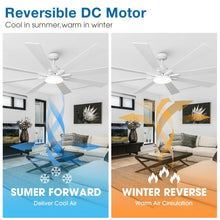 Carregar imagem no visualizador da galeria, 72 Inch Elbe Modern Downrod Mount Ceiling Fan with Light and Remote Control
