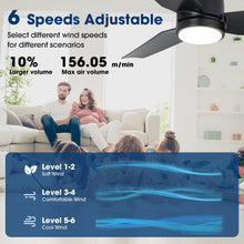 Load image into Gallery viewer, Vaczon 42 Inch DC Motor Modern Downrod Ceiling Fan with LED Light and Remote Control
