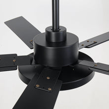 Load image into Gallery viewer, Vaczon 52 Inch 5 Blades DC Motor Modern Downrod Ceiling Fan with LED Light and Remote Control
