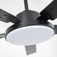 Load image into Gallery viewer, Vaczon 52 Inch 5 Blades DC Motor Modern Downrod Ceiling Fan with LED Light and Remote Control
