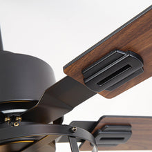 Load image into Gallery viewer, Vaczon 52 Inch DC Motor Industrial Downrod Ceiling Fan with Light and Remote Control
