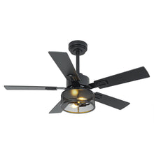 Load image into Gallery viewer, Vaczon 42 Inch DC Motor Industrial Downrod Ceiling Fan with Light and Remote Control
