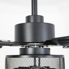 Load image into Gallery viewer, Vaczon 42 Inch DC Motor Industrial Downrod Ceiling Fan with Light and Remote Control
