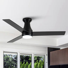 Cargar imagen en el visor de la galería, Vaczon 48&quot; 3 Blades Flush Mount Ceiling Fan with Lighting and Remote Control
