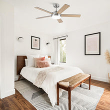 Load image into Gallery viewer, Vaczon 48&quot; 5 Blades Industrial DC Motor Ceiling Fan with LED Lighting and Remote Control
