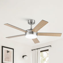 Load image into Gallery viewer, Vaczon 48&quot; 5 Blades Industrial DC Motor Ceiling Fan with LED Lighting and Remote Control
