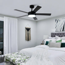Load image into Gallery viewer, Vaczon 48&quot; 5 Blades Industrial DC Motor Ceiling Fan with LED Lighting and Remote Control
