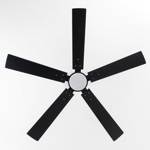 Cargar imagen en el visor de la galería, Vaczon 56&quot; Black DC Motor Ceiling Fan with LED Lighting and Remote Control
