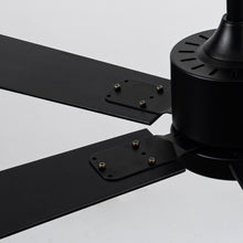 Cargar imagen en el visor de la galería, Vaczon 56&quot; Black DC Motor Ceiling Fan with LED Lighting and Remote Control
