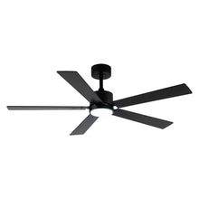 Cargar imagen en el visor de la galería, Vaczon 56&quot; Black DC Motor Ceiling Fan with LED Lighting and Remote Control
