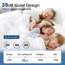 Load image into Gallery viewer, Vaczon 52 Inch 4 Blades DC Motor Modern Downrod Ceiling Fan with LED Light and Remote Control
