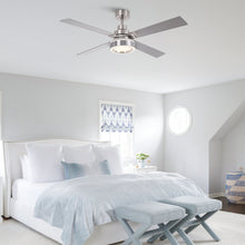 Cargar imagen en el visor de la galería, Vaczon 52&quot; Down Mount Ceiling Fan with LED Light and Remote Control
