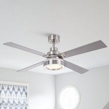 Cargar imagen en el visor de la galería, Vaczon 52&quot; Down Mount Ceiling Fan with LED Light and Remote Control
