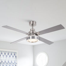 Load image into Gallery viewer, Vaczon 52&quot; Down Mount Ceiling Fan with LED Light and Remote Control
