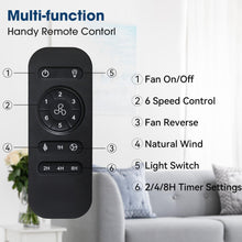 Load image into Gallery viewer, Vaczon 52&quot; Down Mount Ceiling Fan with LED Light and Remote Control
