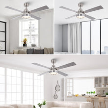 Load image into Gallery viewer, Vaczon 52&quot; Down Mount Ceiling Fan with LED Light and Remote Control
